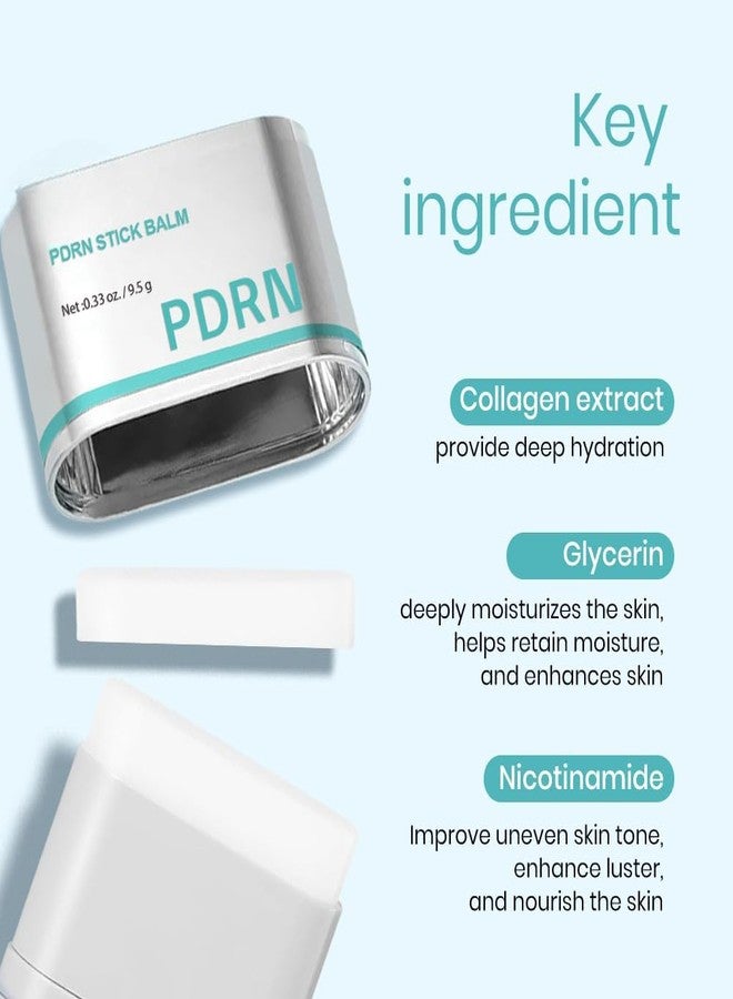 Flygon Flaygon PDRN Essence Stick Balm, PDRN Collagen Multi Wrinkle Stick, All-in-One Eye & Neck Treatment, Glow Makeup Base & Face Treatment Balm, Plumping, Fine Lines - Image 4