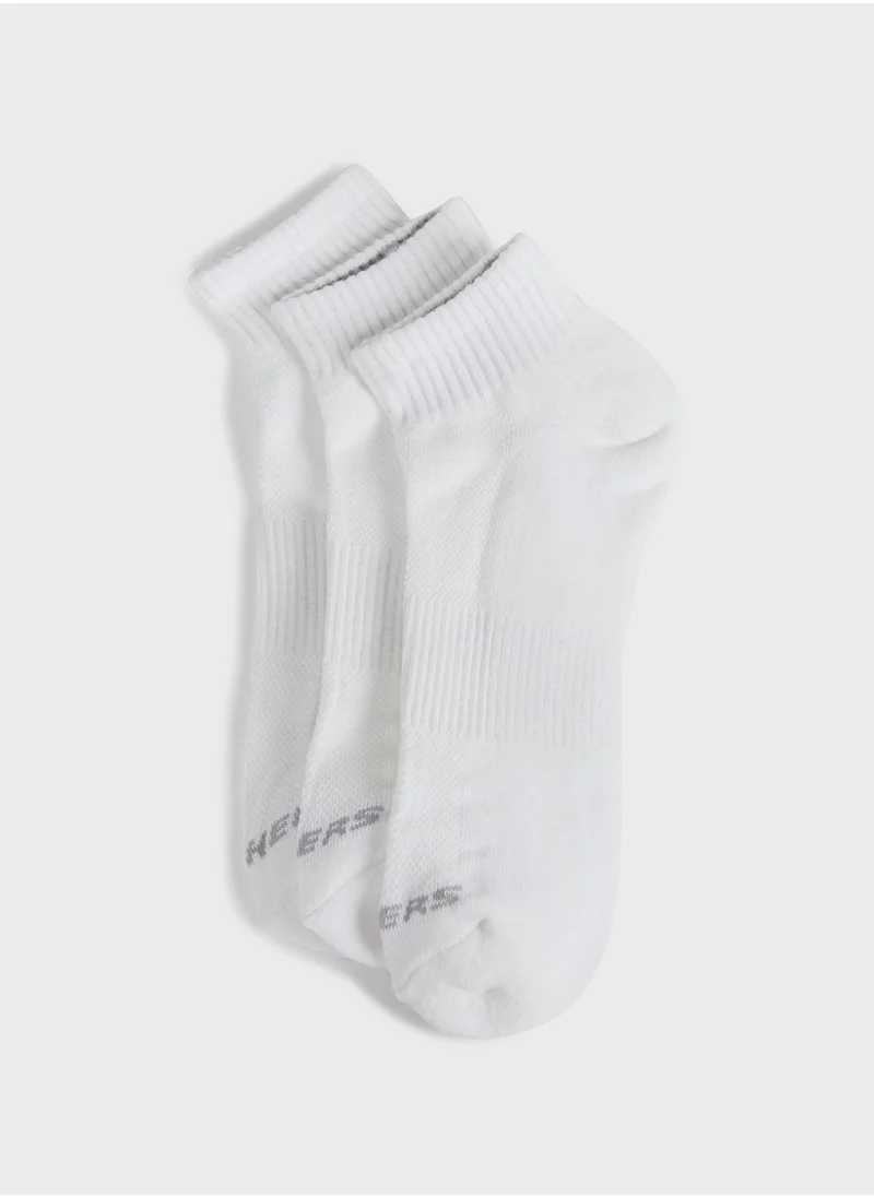 SKECHERS 3 Pack Crew Socks