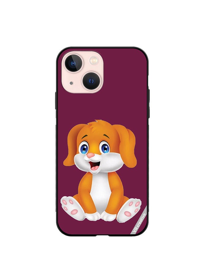 VR CREATIVE Protective Case Cover For Apple iPhone 13 Dog Design Multicolour - Image 1
