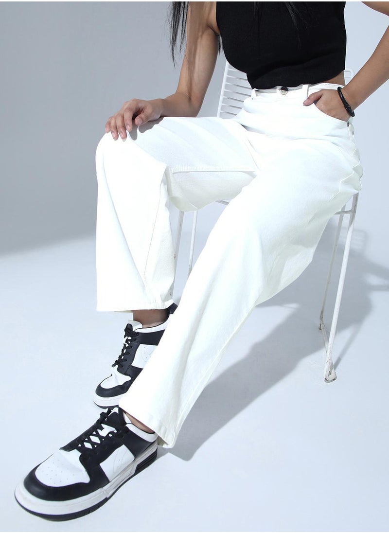 Hubberholme Women Ecru Jeans  - Image 5