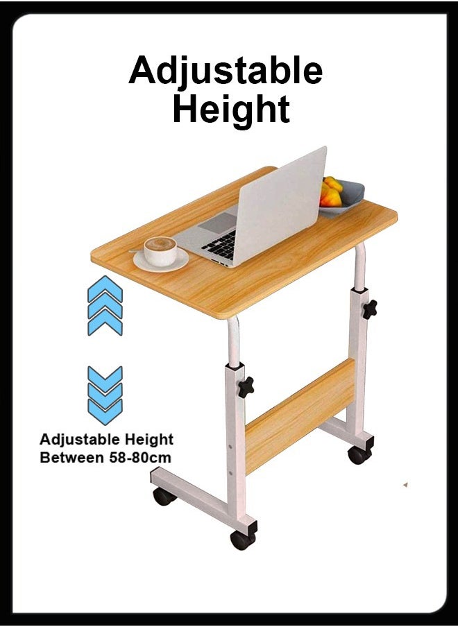 Toshionics - Adjustable Desktop Computer Mobile Laptop Desk Home And Office Desks For Work and Study Moveable Portable Coffee Bedside Table - Image 1