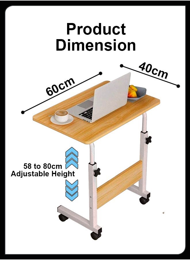 Toshionics - Adjustable Desktop Computer Mobile Laptop Desk Home And Office Desks For Work and Study Moveable Portable Coffee Bedside Table - Image 1