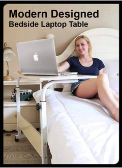 Toshionics Adjustable Desktop Computer Mobile Laptop Desk Home And Office Desks For Work and Study Moveable Portable Coffee Bedside Table  - Image 5
