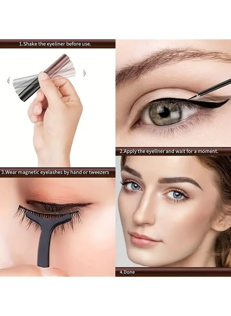 ORiTi Magnetic False Eyelashes Set Black - Image 5