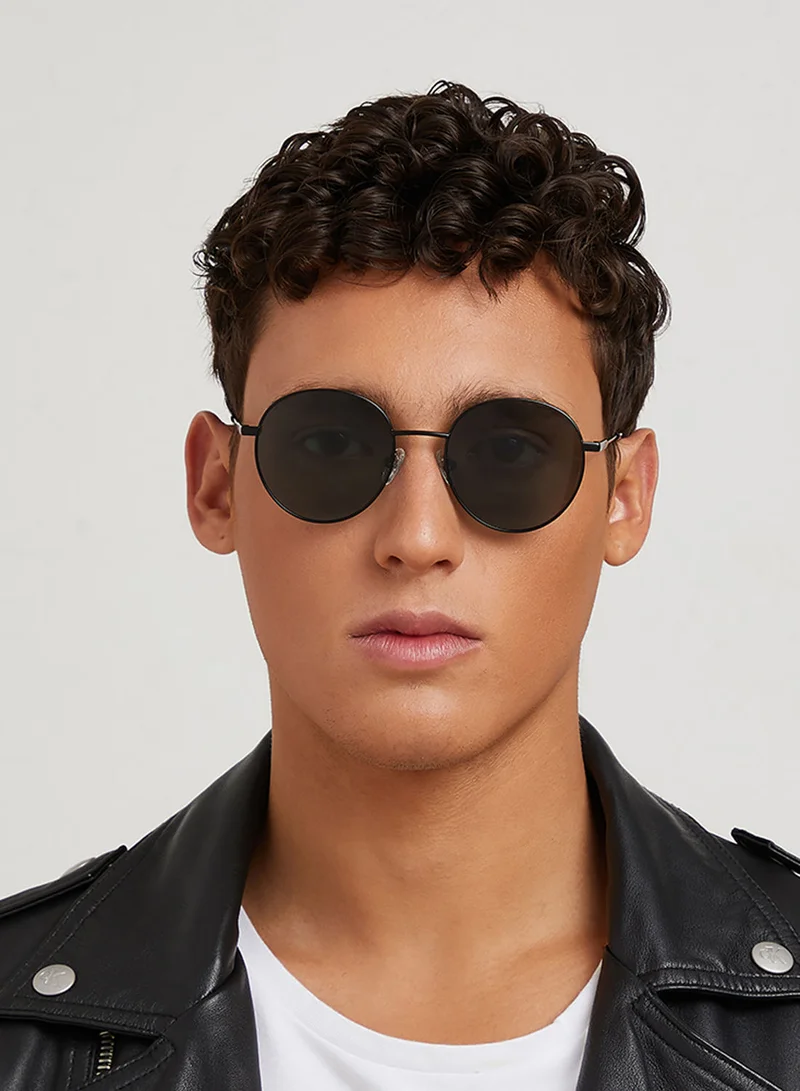 30Sundays Turn Around Polarised,Unisex Sunglasses, Round Sunglasses, UV Protection: UV400 (Black,Green)