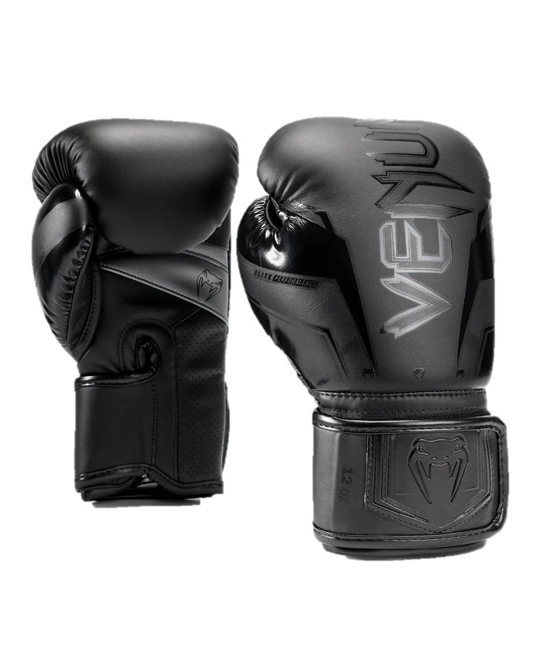 Venum Unisex Adult Elite Evo Boxing Gloves BlackBlack 12 Oz US