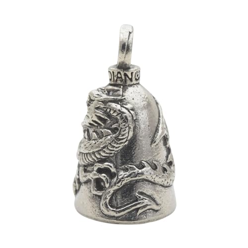 Guardian Bell Dragon Good Luck Bell w/Keyring & Black Velvet Gift Bag | Motorcycle Bell | Lead-Free Pewter | Good Luck Gift to Friends & Family | Bike Bell | Made in USA - Image 2