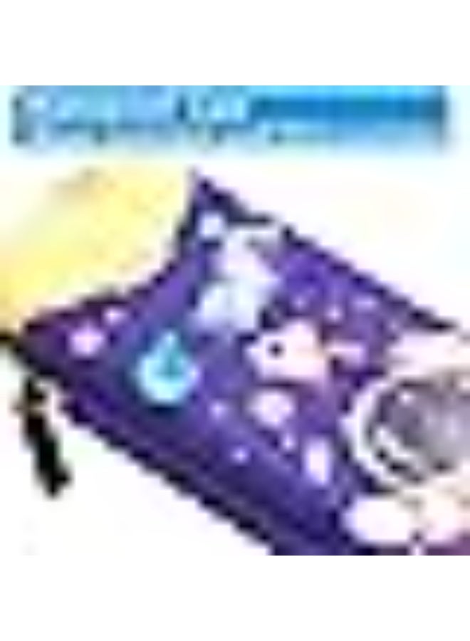 حافظة أقلام كرتونية ثلاثية الأبعاد من مادة إي في إيه، حامل أقلام مقاوم للماء بسعة كبيرة مع تخزين ثلاثي الطبقات، وجيب شبكي وفتحة للقلم، صندوق منظم أدوات مكتبية متين للوازم المدرسية (أرجواني، لون يونيكورن) - Image 3