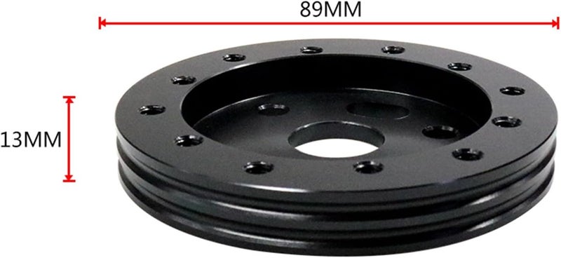 Wivplex Black 1/2in Steering Wheel Hub Adapter - Image 2