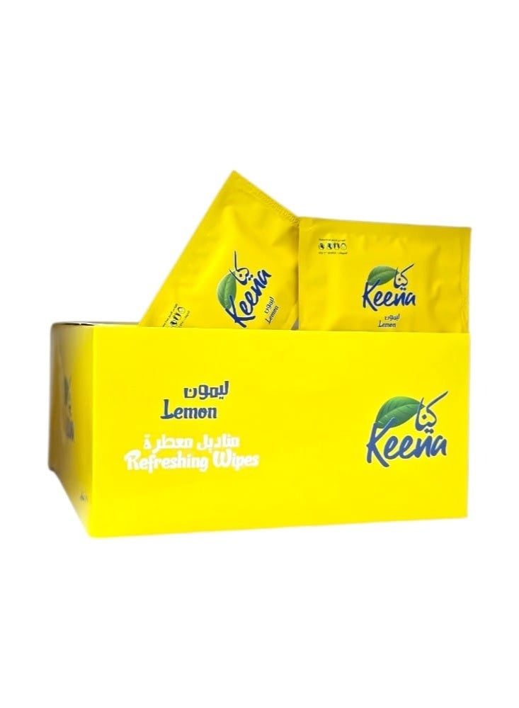 keena Kena Lemon Scented Wipes, 100 pieces - Image 2
