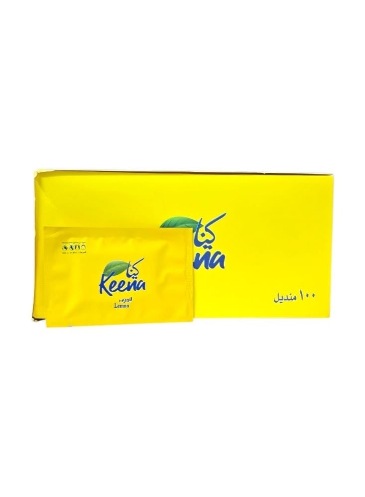 keena Kena Lemon Scented Wipes, 100 pieces - Image 4
