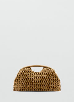 MANGO Natural Fiber Clutch Bag  - Image 1