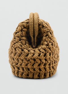 MANGO Natural Fiber Clutch Bag  - Image 3