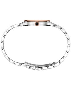 Seiko ساعة نسائية كونسبتشوال كوارتز أنالوج بمينا بيضاء Srz542P ثنائية اللون  - Image 2
