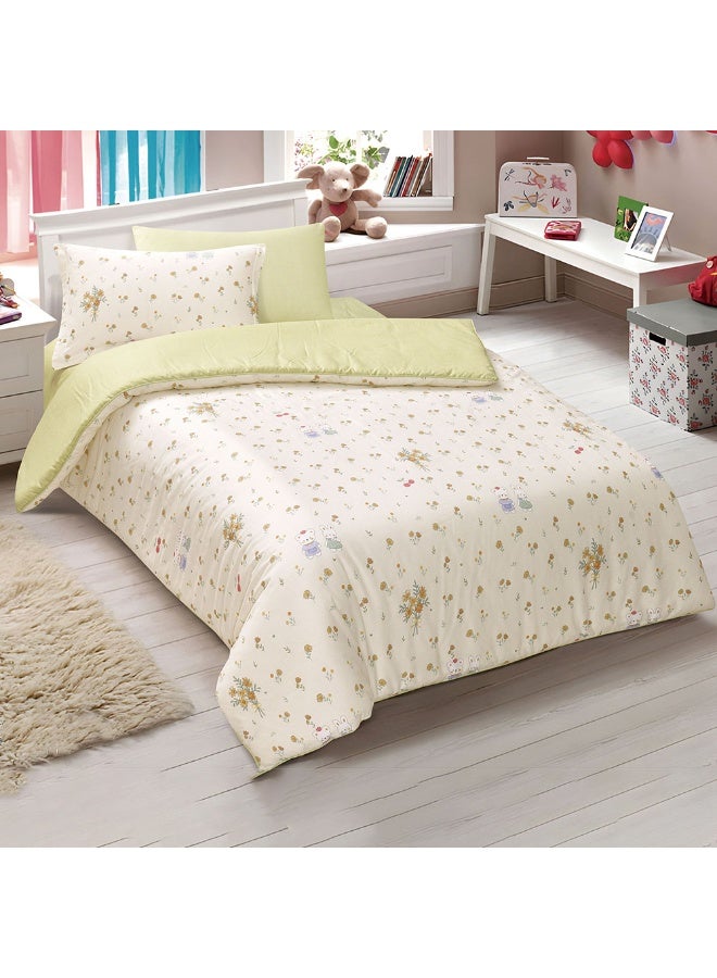 bukhamseen Perth Kids’ Cotton Bedding Set – 4 Pieces, Single Size, Super Soft with Stitched Filling - Image 1