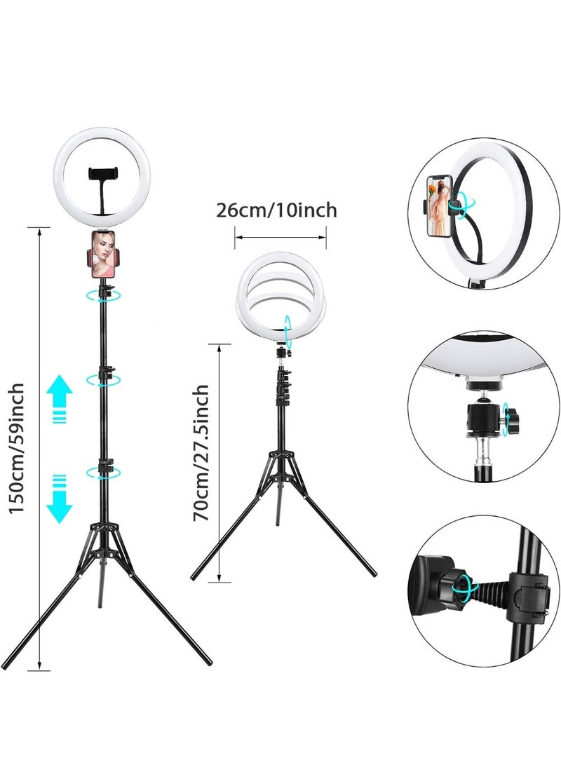 25.4cm RGB Ring Light with 7 Colors, 3 Flash Modes, and USB Power Supply – LED Light for Photography, Video, Makeup, and Selfies - Image 3