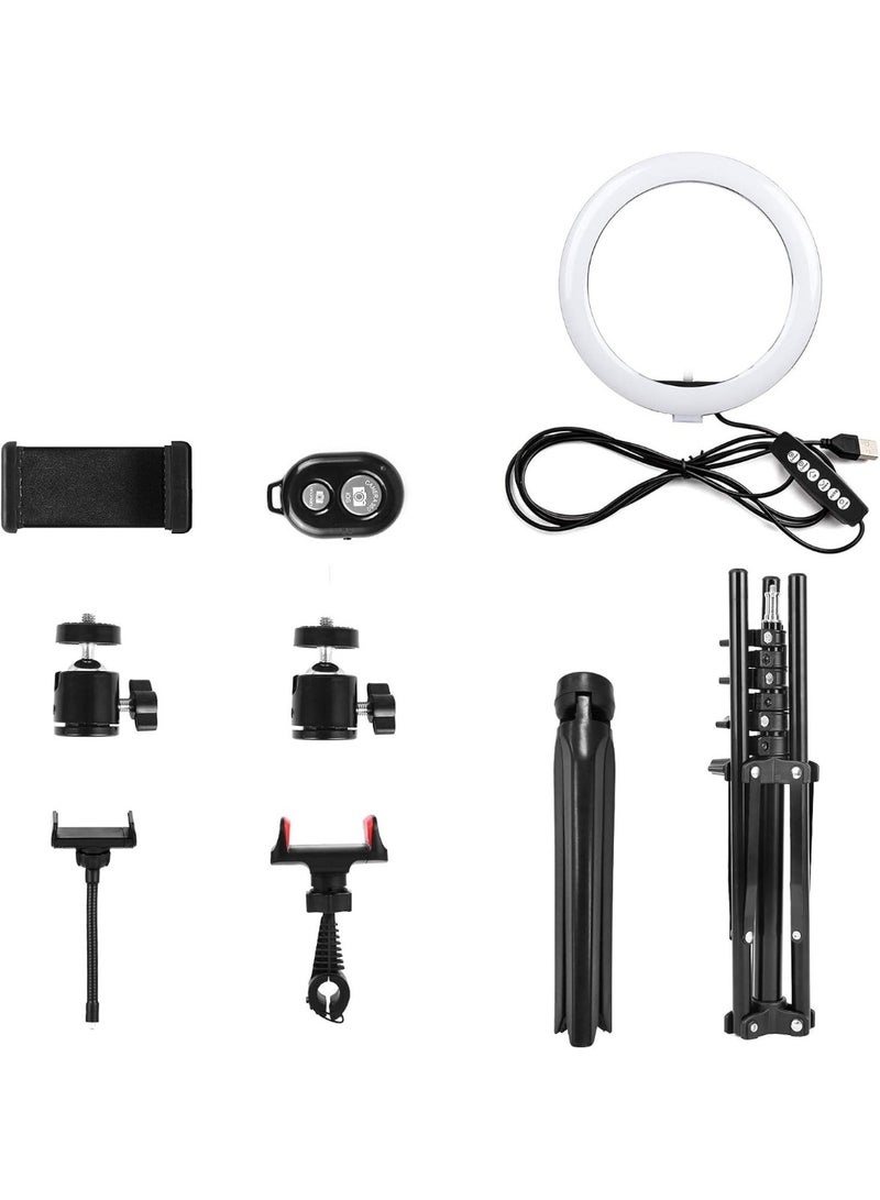 25.4cm RGB Ring Light with 7 Colors, 3 Flash Modes, and USB Power Supply – LED Light for Photography, Video, Makeup, and Selfies - Image 4