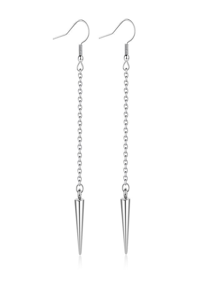 IDesign 2 Pairs Korean-Pop Earrings Spike Star Birthday Party Friendship BFF Gifts for Fans Decor Halloween Christmas Outfits - Image 4