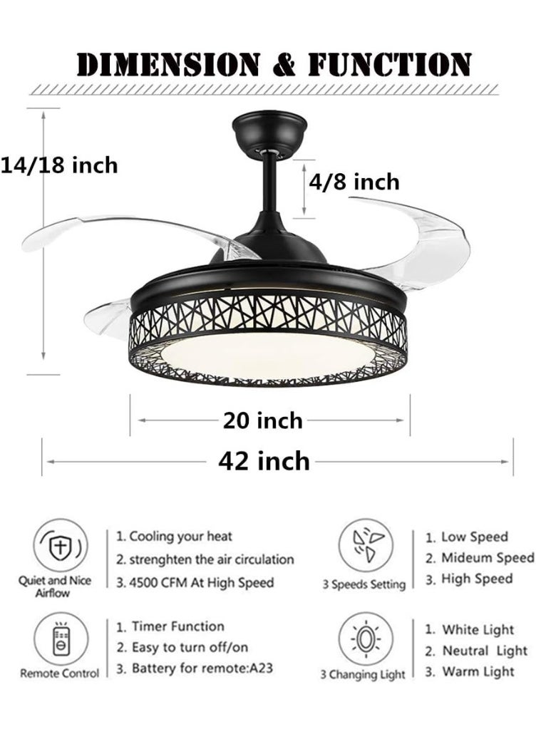 SUN SHINE - Modern Ceiling Fans with Light 3000k - Image 1