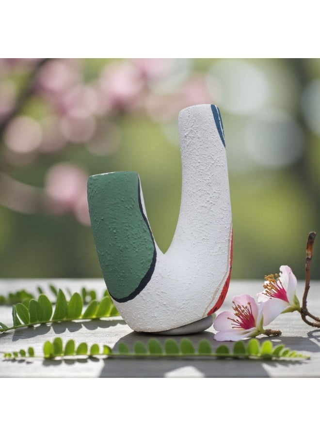 كلور زون بوتري فازة فخارية ديكورية المكتب و المنزل بشكل مميز - Image 2