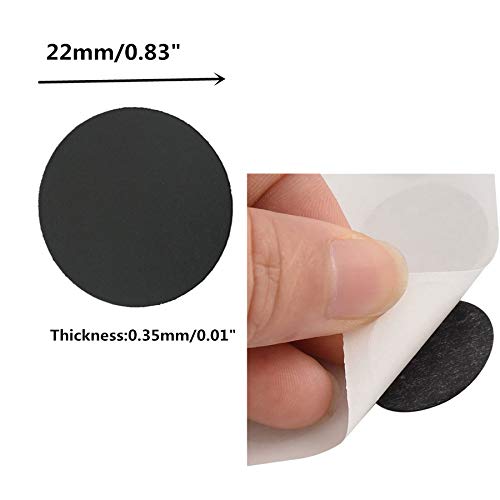 alfyng 216 pcs Screw Hole Covers Caps, 0.83 inches PVC Material Self Adhesive Screw Covers Stickers, 4 Sheets Dustproof Sticker Wooden Furniture Accessories (4 Sheets Black) - Image 2