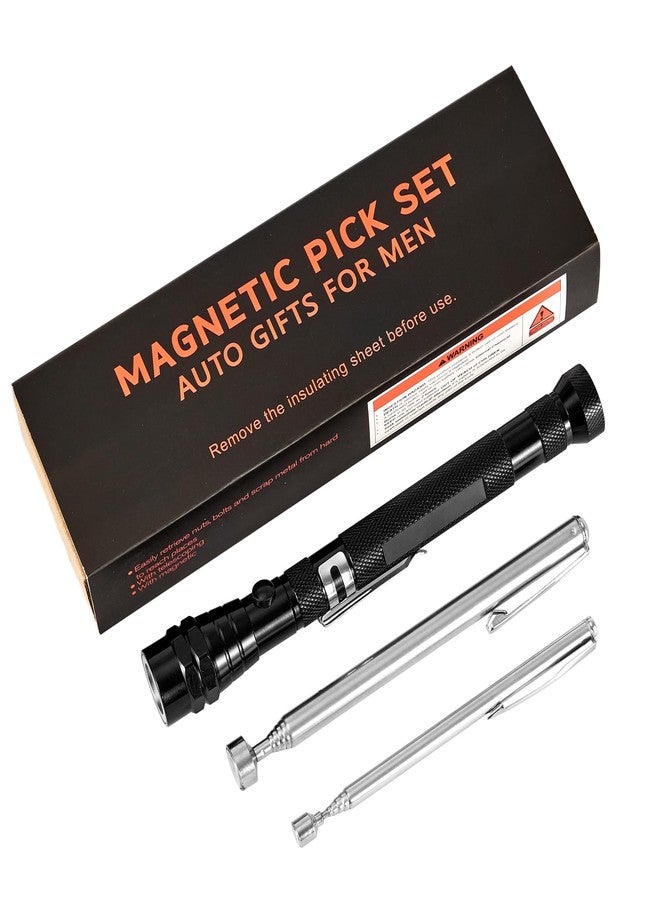 DAYSLIVES Cool Gadget Telescoping Magnetic Pick Up Tool with Extendable Magnet Flashlight Tool - Set of 3 - Gifts for Adults Men Dad Husband Father Mechanic Handyman Women - Image 1