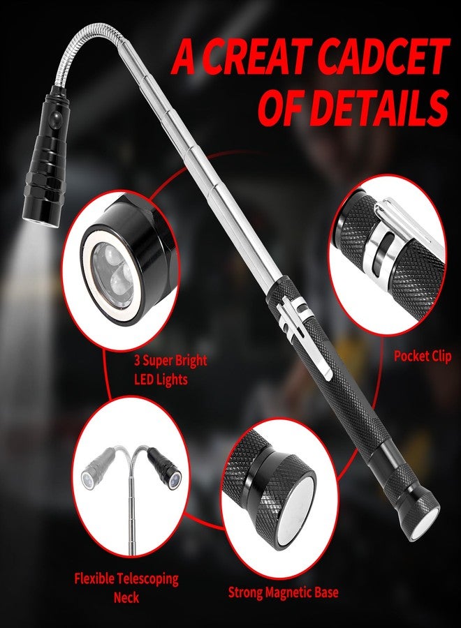DAYSLIVES Cool Gadget Telescoping Magnetic Pick Up Tool with Extendable Magnet Flashlight Tool - Set of 3 - Gifts for Adults Men Dad Husband Father Mechanic Handyman Women - Image 3