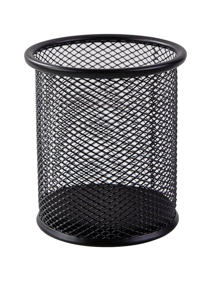 Generic Metal Pencil Holder for Desk Mesh Pen Cup Black Pen Organizer Office  - Image 1