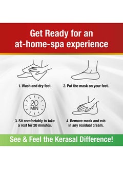 Kerasal Intensive Repair Foot Mask Foot Mask For Cracked Heels And Dry Feet Single ( Pair) 1 Count  - Image 2