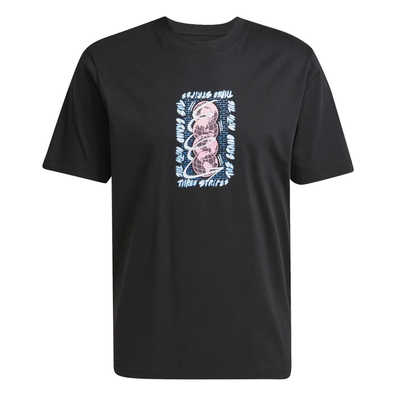 Adidas Q12 TS STREET W Black Originals Men T-SHIRTS