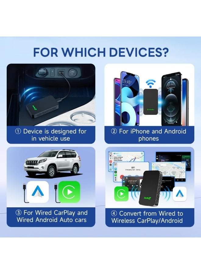 CarlinKit 5.0 Wireless CarPlay/Android Auto Adapter USB for Factory Wired Cars (Model Year: 2015 to 2026), Convert Wired Apple CarPlay & Android Auto to Wireless Dongle, Fit in-Dash Navigation - Image 4