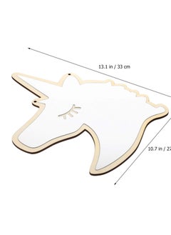 Excefore Removable Unicorn Shaped Wall Mirror, Acrylic Decorative Wall Mirror, Home Vintage Decor Mirror, Suitable for Home Living Room Bedroom Decorations  - Image 2