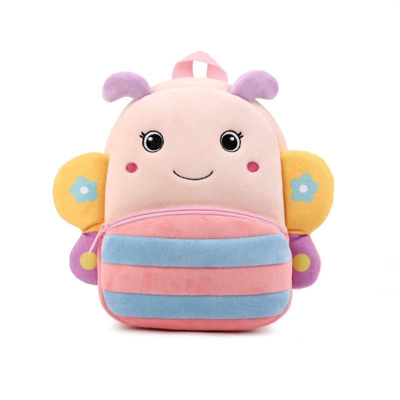 BEFUNIRISE Toddler Backpack for Boys and Girls, Cute Soft Animal Cartoon Mini Backpack Little For Kids 2-6 Years (Butterfly-H) - Image 1