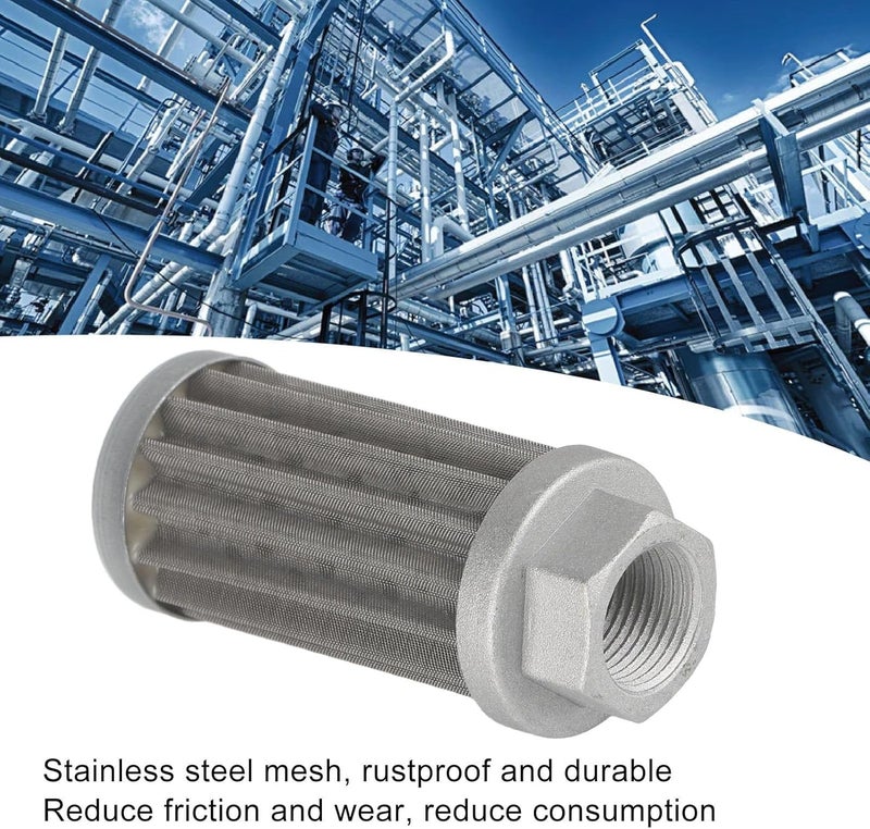 HEEPDD Hydraulic Suction Strainer, Mesh Fuel Filter with 100㎡ Filtration Area for Truck Hydraulic Systems Suction Strainer, Stainless Steel Nan Mechanical Transmission - Image 3