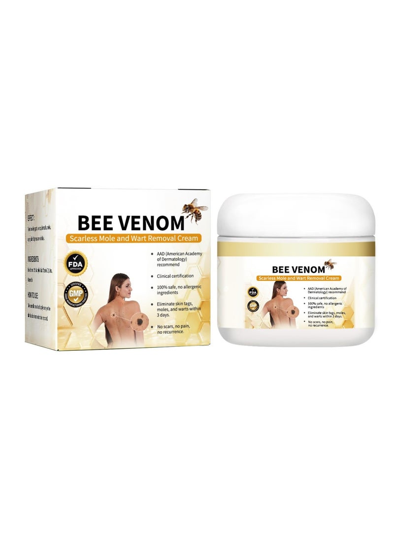SYOSI Bee Venom Wart and Tag Removal Cream, Gentle Skin Treatment for All Skin Types, Easy to Apply and Non-Irritating, Effective Bee Venom Solution for Warts, Skin Tags, and Blemishes, Safe Daily Use  - Image 1