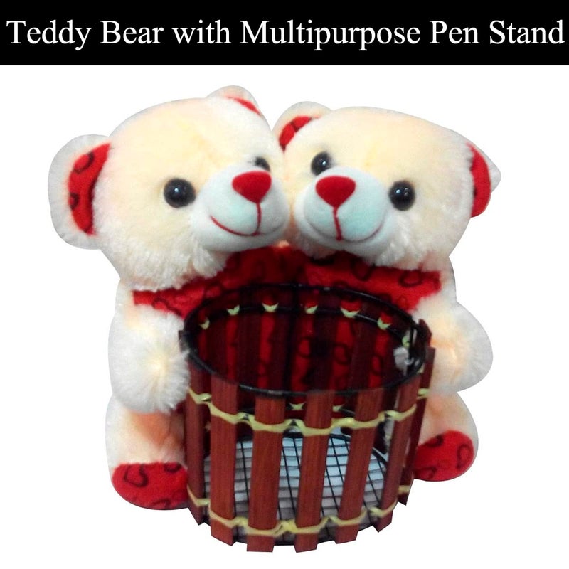 Saugat Traders Birthday Gift for Girls and Women Couple Pen Stand Teddy with Birthday Scroll Card with Coffee Mug Gift for GirlfriendWifeBest FriendGirls Surprise Gift - Image 5