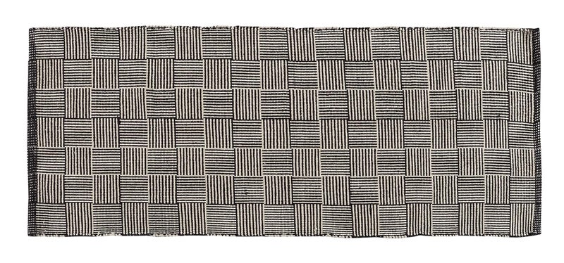 TEXTILE STUDIO Handmade Pure Cotton Bed Runner Rug (22x55 Inches) - Flat Woven, High Pile, Lightweight Laher Design, Durable, Soft, Eco-Friendly, for Bedroom, Entryway, Living Room Décor-Design-08 - Image 2