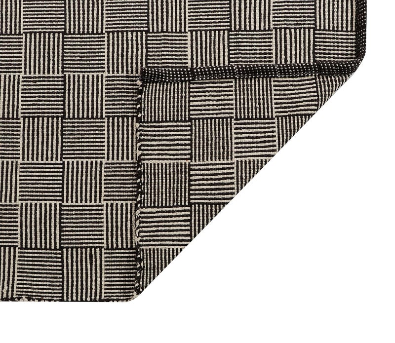 TEXTILE STUDIO Handmade Pure Cotton Bed Runner Rug (22x55 Inches) - Flat Woven, High Pile, Lightweight Laher Design, Durable, Soft, Eco-Friendly, for Bedroom, Entryway, Living Room Décor-Design-08 - Image 4