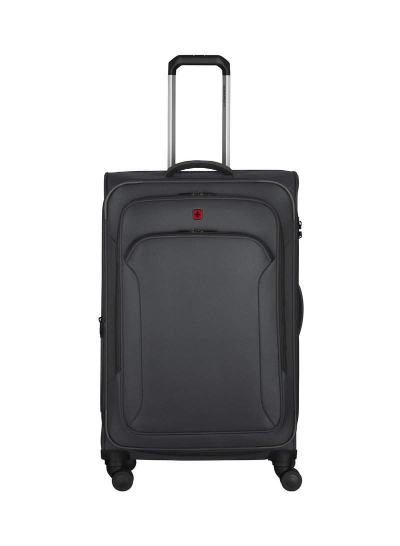 Wenger Vibrave 68cm Medium Softcase 4 Double Wheel Expandable Check-In Luggage Trolley Anthra - 612554 - Image 1