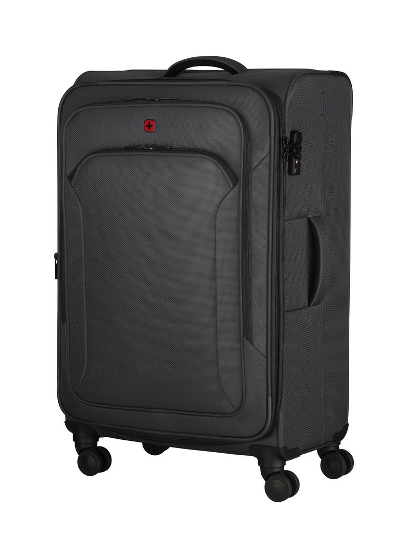 Wenger Vibrave 68cm Medium Softcase 4 Double Wheel Expandable Check-In Luggage Trolley Anthra - 612554 - Image 4