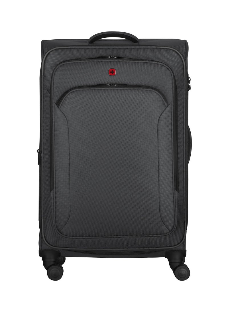 Wenger Vibrave 68cm Medium Softcase 4 Double Wheel Expandable Check-In Luggage Trolley Anthra - 612554 - Image 2