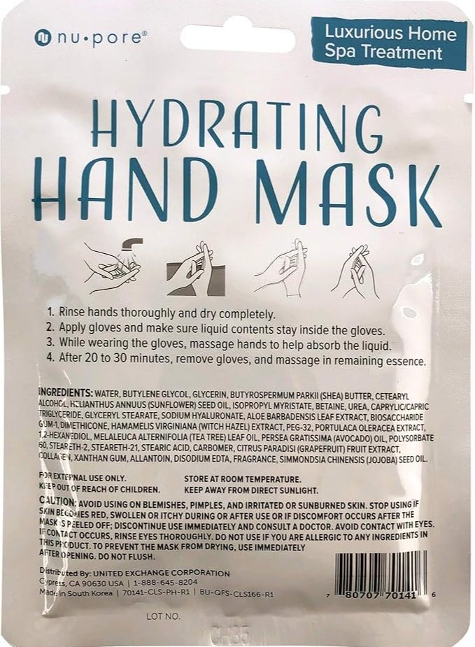 Nu Pore Nu-Pore, Hydrating Hand Mask, 1 Pair - Image 2