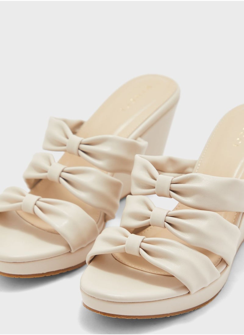 Vincci - Multi Strap Flat Wedge Sandals - Image 1