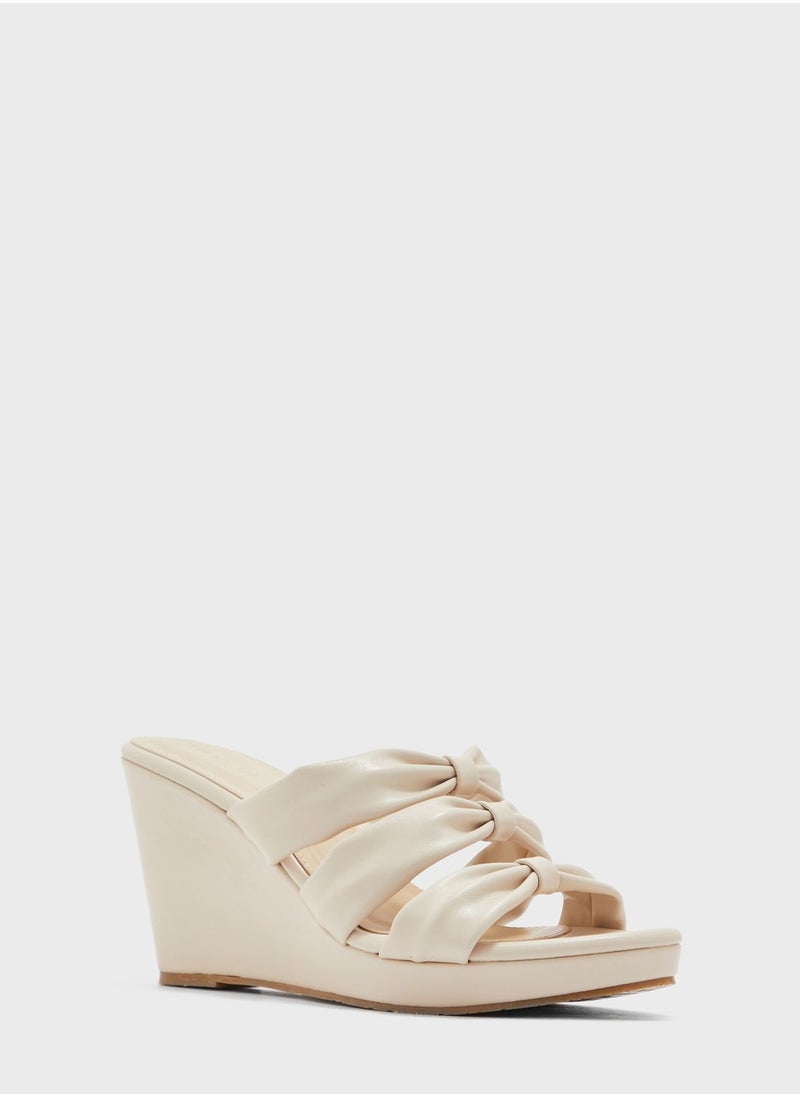 Vincci - Multi Strap Flat Wedge Sandals - Image 1