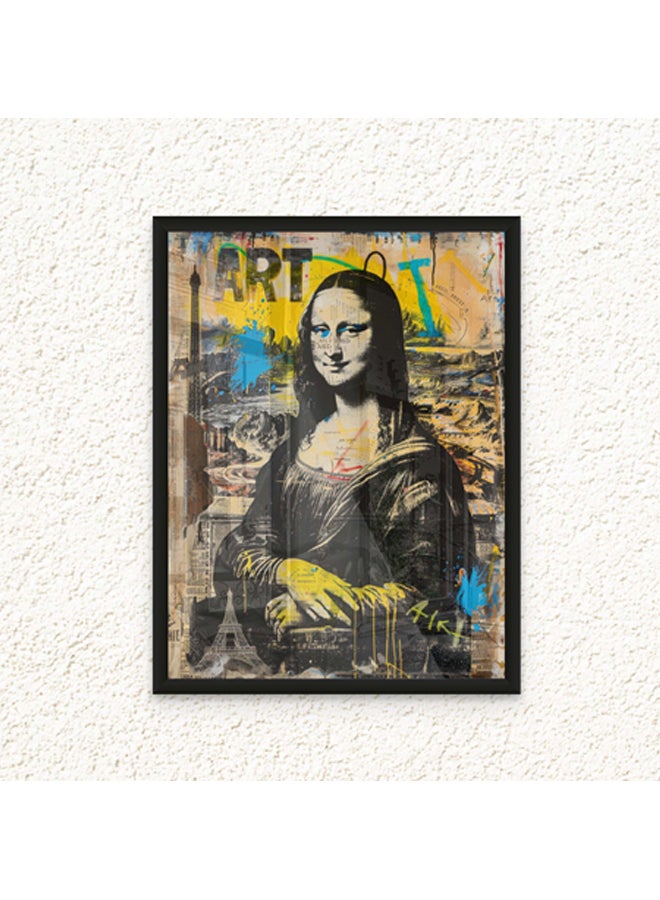 آرت دیکور  ديكور فني مؤطر صورة فنية جميلة طباعة الموناليزا فن البوب ​​مطبوعات نابضة بالحياة ديكور الحائط لغرفة المعيشة غرفة النوم مكتب استوديو ديكور المنزل - Image 1