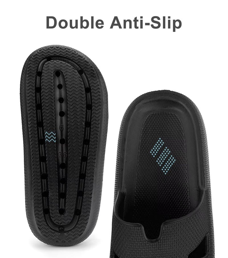 Haifago Cloud Slides for Women Cushion Recovery Pillow Sandals with Arch Support, Memory Foam House Shower Slippers for Woman, Non-Slip Comfort Quick Drying - Image 5