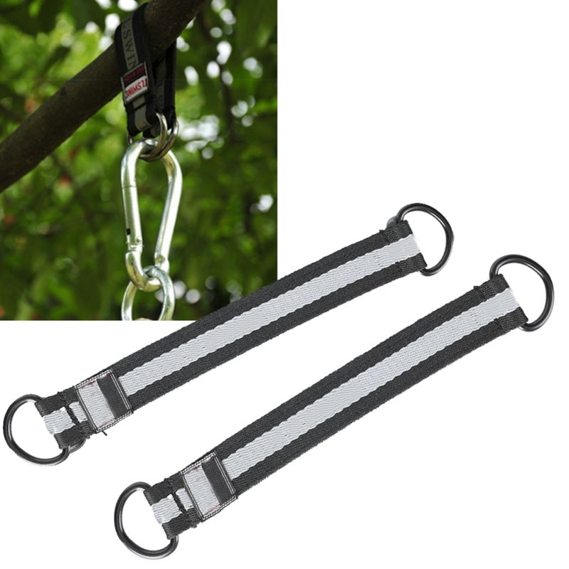 Tree Swing Strap 100 Kg Bearing Capacity Anti-wear - Corrosion Resistant Swing Connecting Belt With Metal D-Ring Buckle for Classic Tree Swings Porch Yard Swings Kids Swings - Image 5