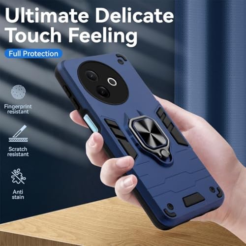 AIBEX Armor Back Cover Compatible for Vivo Y39 5G| Rugged Shockproof Case with Ring Holder & Kickstand | Military-Grade Protection | Magnetic Car Mount Compatible - Image 4