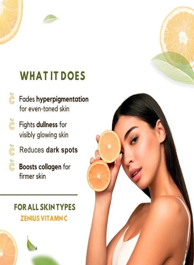 Zenius Vitamin C Face Serum for Dark Spots & Uneven Tone Treatment 10% Vitamin C Face Serum for Men & Women (30ml) - Image 5