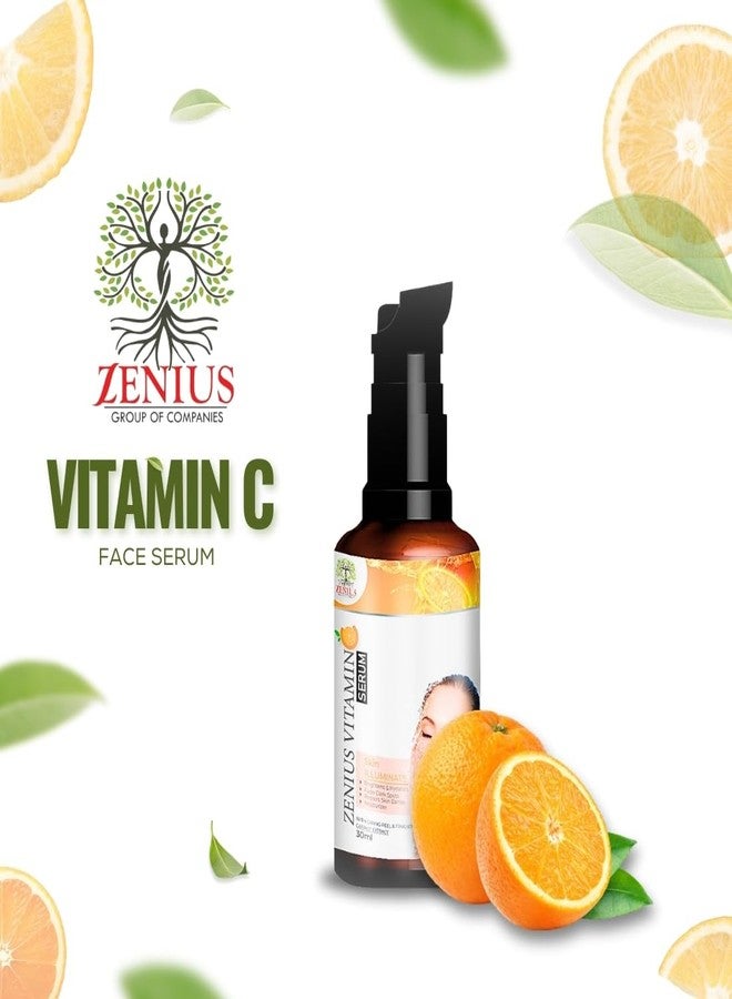 Zenius Vitamin C Face Serum for Dark Spots & Uneven Tone Treatment 10% Vitamin C Face Serum for Men & Women (30ml) - Image 2